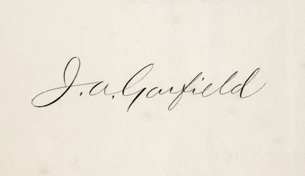 Firma de James Abram Garfield